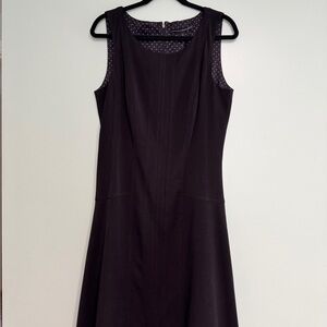 White House Black Market Elegant Black Midi Dress